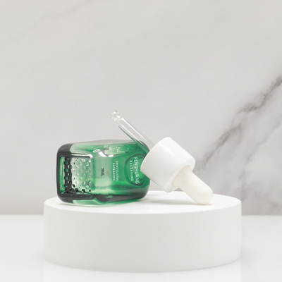 o conta-gotas de vidro do soro pequeno do óleo da essência da capacidade 20ml engarrafa o empacotamento de Skincare