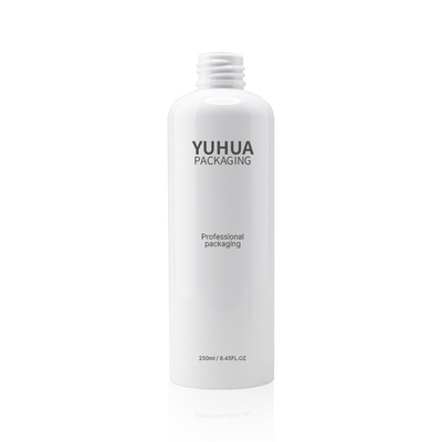 do eco branco plástico do ANIMAL DE ESTIMAÇÃO das garrafas do suco de fruto do espaço livre de 200ml 250ml recipientes cosméticos amigáveis
