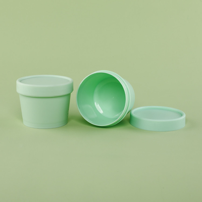 frascos do empacotamento 100g plástico com o recipiente plástico reciclado do ANIMAL DE ESTIMAÇÃO de Flip Cap tampão branco material
