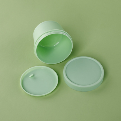 frascos do empacotamento 100g plástico com o recipiente plástico reciclado do ANIMAL DE ESTIMAÇÃO de Flip Cap tampão branco material