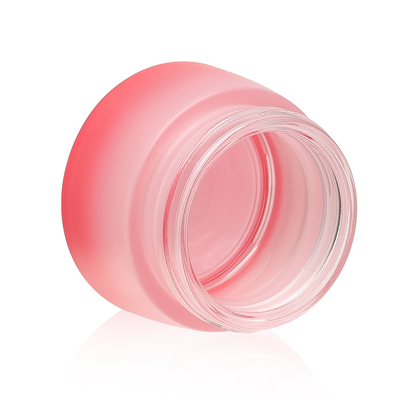 A garrafa cosmética da forma redonda ajustou o vidro ácido hialurónico Skincare