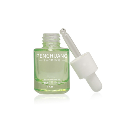 Frasco de vidro de 15 ml para serigrafia para embalagem de cosméticos frasco de soro