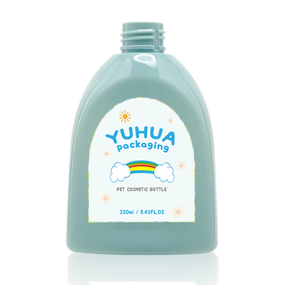 Etiqueta bonito plástica da criança da bomba da flor da garrafa 250ml da loção do creme da lavagem do corpo