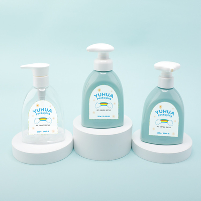 Etiqueta bonito plástica da criança da bomba da flor da garrafa 250ml da loção do creme da lavagem do corpo