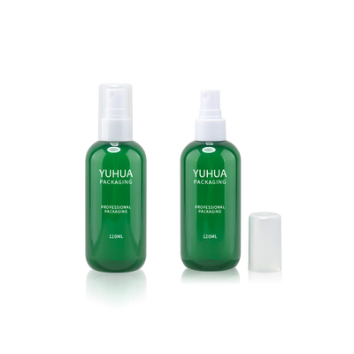 Empacotamento plástico do creme da loção da impressão de tela de seda da garrafa do conta-gotas do verde de 120ML 150ml