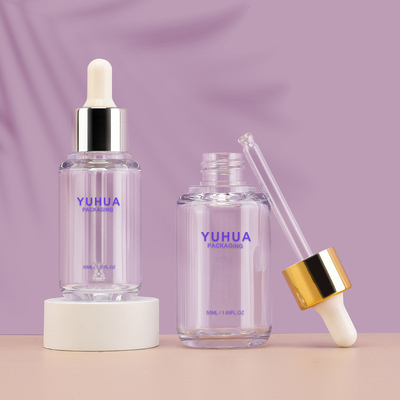o soro 50ml vazio engarrafa a garrafa de empacotamento do conta-gotas de Skincare do óleo essencial