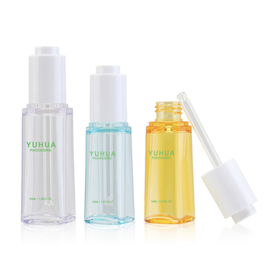 garrafa plástica feita sob encomenda do soro de 30ml 50ml PETG com tampão do conta-gotas