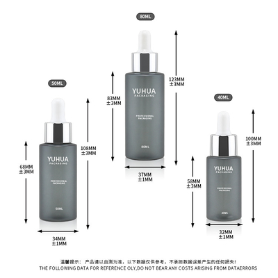 Da garrafa plástica amigável da loção de Eco os recipientes de empacotamento cosméticos 40ml 50ml 80ml galvanizam