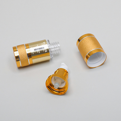 Do ouro mal ventilado da garrafa 15ml 30ml 50ml 100ml da bomba da loção do cilindro garrafa vazia da bomba da essência