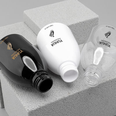 as garrafas plásticas luxuosas da beleza 120ml provocam a pérola azul preta 24/410 do pulverizador
