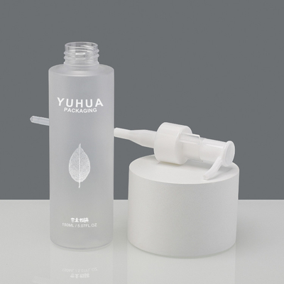Cilindro do ANIMAL DE ESTIMAÇÃO da bomba de óleo em volta do logotipo plástico 24/410 100ml 120ml da impressão de tela de seda das garrafas