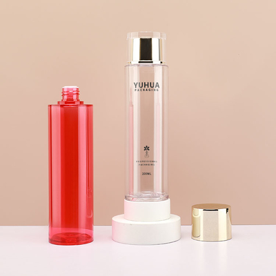 Garrafas transparentes do empacotamento 200ml plástico para a cara Skincare