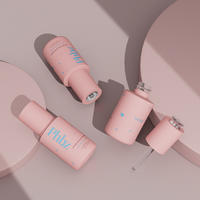 O conta-gotas luxuoso personalizado do soro do logotipo 30ml engarrafa para o empacotamento de Skincare