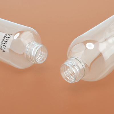Garrafa plástica da loção do ANIMAL DE ESTIMAÇÃO de pouco peso em volta da forma inferior 8.45oz