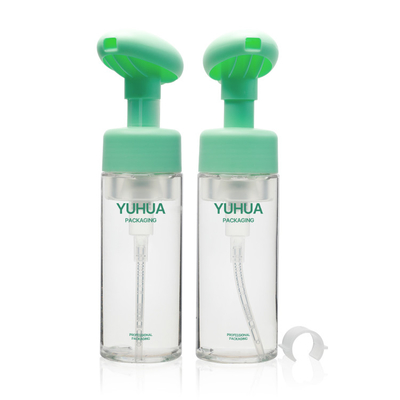 Garrafa de limpeza facial da espuma 100ml plástica com o tampão do pulverizador da loção