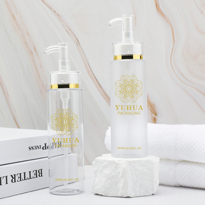 garrafa cosmética da bomba do ANIMAL DE ESTIMAÇÃO de 180ml 200ml para o soro da loção da cara