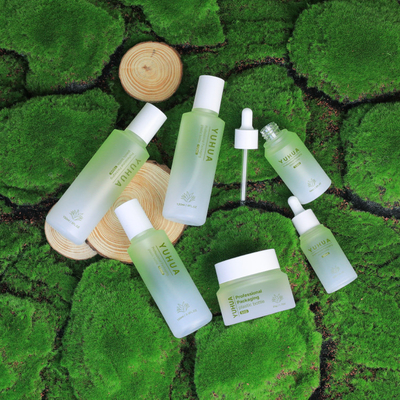 A garrafa cosmética do soro de PETG 50ml personalizou Logo Skincare Jar