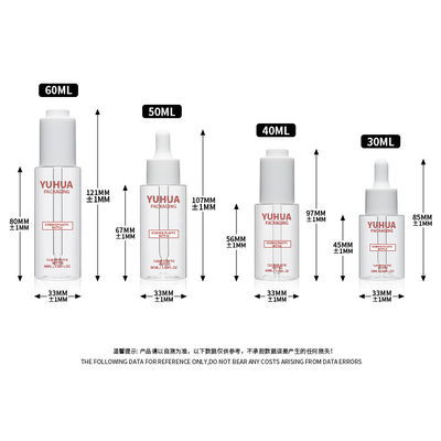 garrafa plástica da loção do soro da composição de 30ml 40ml 50ml 60ml para o empacotamento cosmético