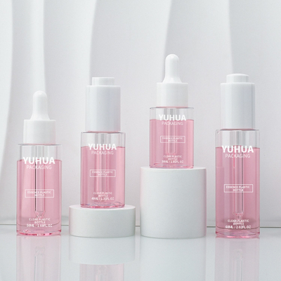 garrafa plástica da loção do soro da composição de 30ml 40ml 50ml 60ml para o empacotamento cosmético