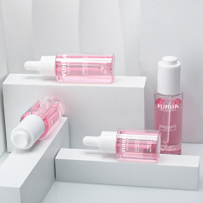 garrafa plástica da loção do soro da composição de 30ml 40ml 50ml 60ml para o empacotamento cosmético