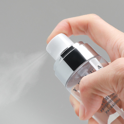 a garrafa vazia do pulverizador de 120ml 150ml geou garrafas finas transparentes do pulverizador da névoa para o tonalizador da composição