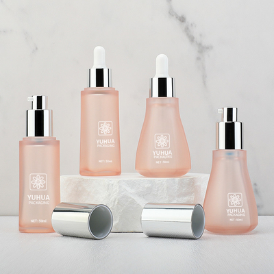 Garrafa personalizada do soro da loção de PETG que empacota o carimbo 50ml quente