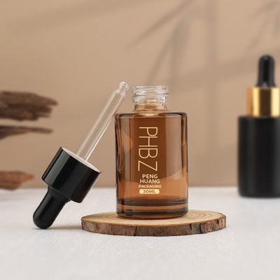 Bottles de Serum Dropper de impressão personalizada 30 ml Botelho de óleo essencial de vidro