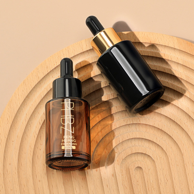 Bottles de Serum Dropper de impressão personalizada 30 ml Botelho de óleo essencial de vidro