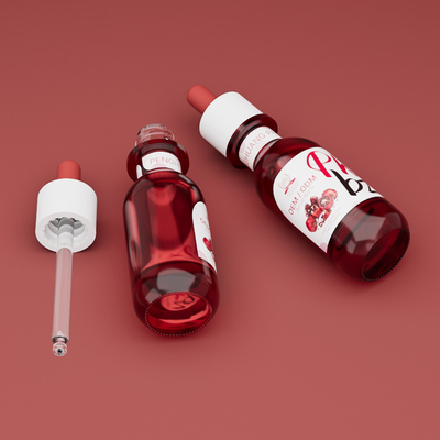 Botão de óleo de essência não tóxico de vidro para embalagens cosméticas