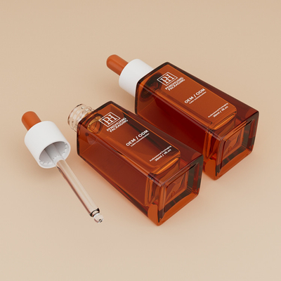 Garrafas clássicas de 30 ml de trapezoide para embalagens para cuidados com a pele