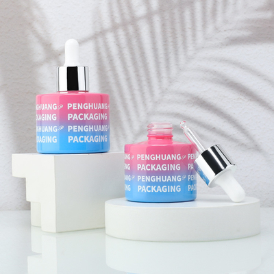 Garrafas de óleo de vidro de luxo com tampão de goteador 30 ml 50 ml