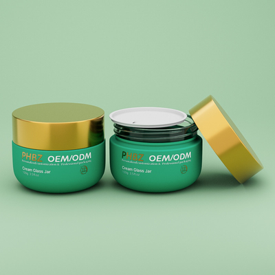 OEM ODM vidro de creme cosmético em branco com tampa