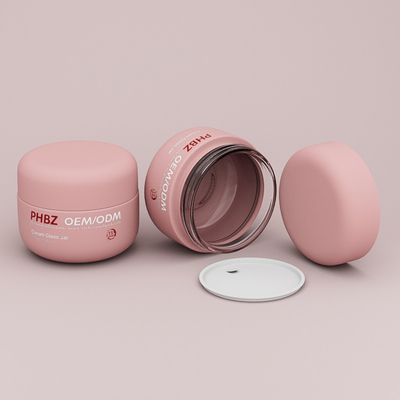 Luxury Round Vazio 100g Creme frascos de vidro para o rosto Creme corpo esfregar máscara facial manteiga