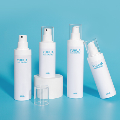 Logotipo personalizado 120ml 150ml 180ml Botão de bomba de spray de plástico branco com spray de névoa fina
