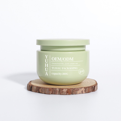 Copo de creme de plástico de boca larga e vazia 300g 550g 10oz recipiente de esfregar o corpo do cabelo