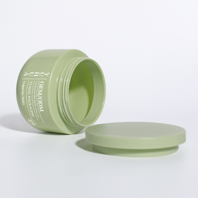 Copo de creme de plástico de boca larga e vazia 300g 550g 10oz recipiente de esfregar o corpo do cabelo