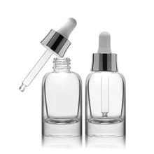 OEM ODM frasco de soro de óleo para cabelo com conta-gotas de vidro 30ml 1oz recipiente de embalagem cosmética