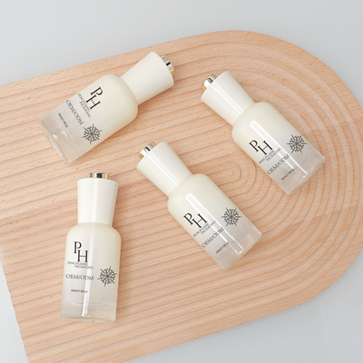 OEM ODM frasco de soro de óleo para cabelo com conta-gotas de vidro 30ml 1oz recipiente de embalagem cosmética