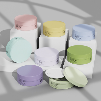 Logotipo personalizado 100G frascos de vidro para creme facial corpo esfregar máscara facial com tampa