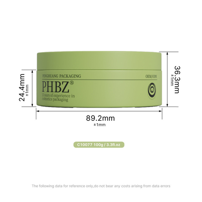 Logotipo personalizado 100G frascos de vidro para creme facial corpo esfregar máscara facial com tampa