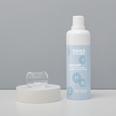 Botalhas de spray de névoa fina de plástico 100 ml 120 ml 150 ml Cosméticos recarregáveis Botalhas de spray de atomizador vazio
