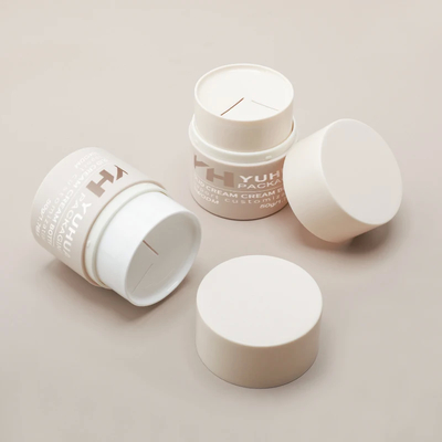 50 g de creme de plástico para cuidados com a pele de plástico, frascos de embalagem cosmética de plástico com impressão congelada