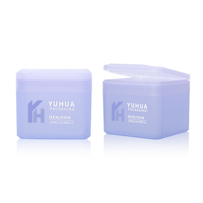 300 gramas Flip Top Plastic Cream Jar pp vidro plástico vazio cosmético com tampa