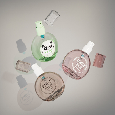 Embalagem de vidro para cosméticos para fundação líquida 60 ml bomba de loção de creme garrafas
