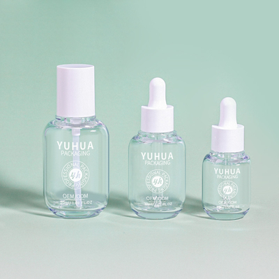 Bom preço. 15 ml 30 ml 50 ml PETG Serum Dropper Bottle Skincare Cosmetic Packaging Clear Cream Lotion Bottle on-line