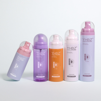 Logotipo personalizado garrafas de spray de plástico transparente 80ml 100ml 120ml garrafa de spray de névoa fina cosmética