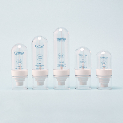 Botelha de spray de plástico transparente e versátil