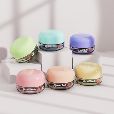 Frascos de creme facial de vidro transparente de 10 g com tampa de parafuso de prata para creme de olhos