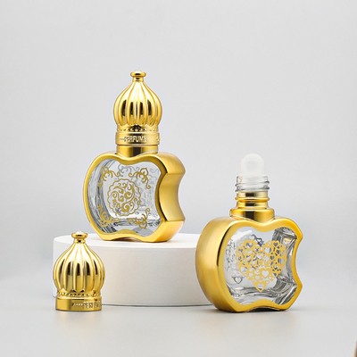 6ml 8ml 12ml Vidro Vazio Rolo Em Garrafa Luxury Cosmetic Packaging Container Perfumes Óleo Essencial Garrafa
