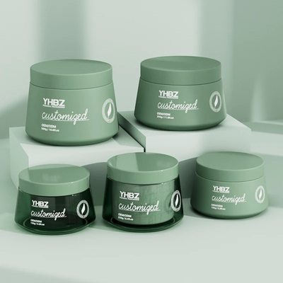 Frascos de creme de plástico fosco 150 ml 250 ml 350 ml 500 ml recipientes de creme vazios